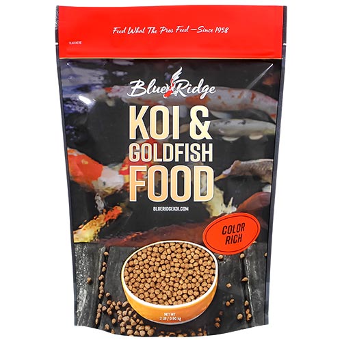 Blue Ridge Color Rich Koi Fish Food - 2 lbs. (Large Pellet)